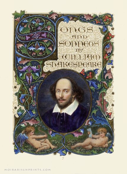 Alberto Sangorski, illuminated Songs and sonnets by William Shakespeare